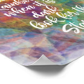 雨が降ると、虹、暗いルックスターを探す ポスター (角)