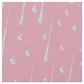 雨が降る可愛い雨の日の夕暮れピンク ファブリック (クローズアップ)
