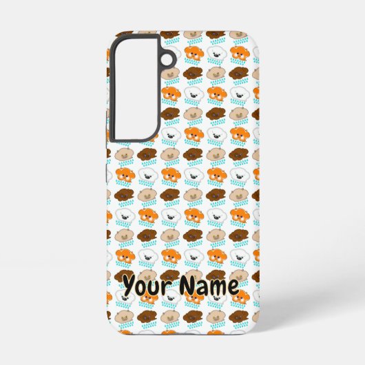 雨が降る猫と犬 –  SAMSUNG GALAXYケース (裏面)