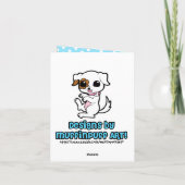 雨が降る虹と雲 カード (裏面)