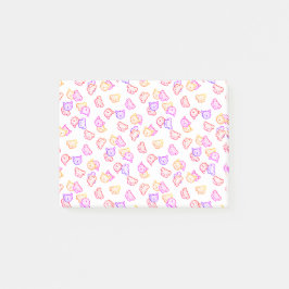 雨が降る虹の猫と犬 ポストイット