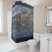 雨が降る雨季シャワーカーテン シャワーカーテン (インサイチュ)