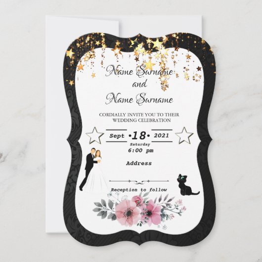 雨が降る 招待状 (正面)