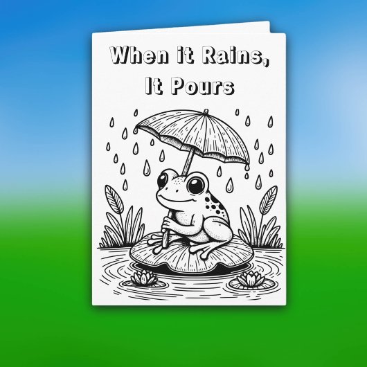 雨が降ればどしゃ降り | カラー・ミー カード