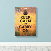 雨が降保る キャンバスプリント (インサイチュ (ウッドフロア))