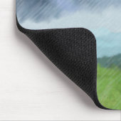 雨が陸地に降り注ぐ。 マウスパッド (コーナー)