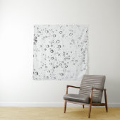 雨が雨滴を滴らせる タペストリー (インサイチュ(横))