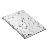 雨が雨滴を滴らせる ノートブック (右側)