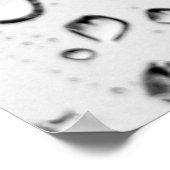 雨が雨滴を滴らせる ポスター (角)