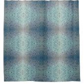 雨きらめく滴の色合い シャワーカーテン (正面)