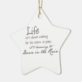 雨で踊ること セラミックオーナメント (左)