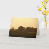 雨と太陽 カード (黄色い花)