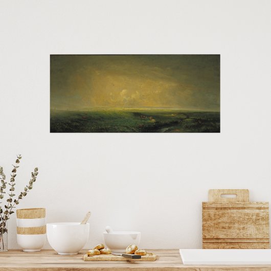 雨と日， c.1873 ポスター (キッチン)