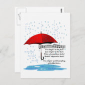 雨と歌の代替ファクトのはがき ポストカード (正面/裏面)