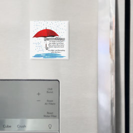 雨と歌の代替ファクトSqマグネット マグネット