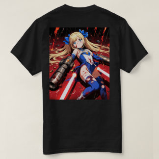 雨と火力のアニメ Tシャツ