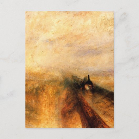雨と蒸気と速度 – 西素晴らし鉄道 ポストカード (正面)