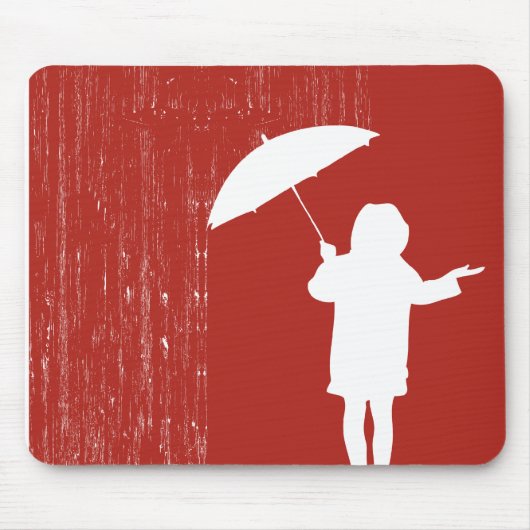 雨と遊ぶこと マウスパッド (正面)