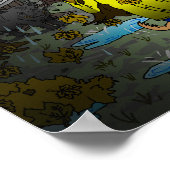 雨と風の強い秋 ポスター (角)