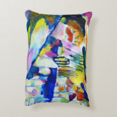 雨と風景バイワッシリーカンディンスキー アクセントクッション (裏面(縦))