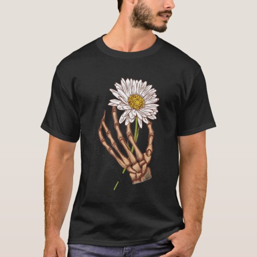 雨なし花かわいい花プレゼント Tシャツ (正面)