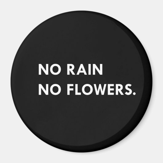 雨なし花なし マグネット (正面)
