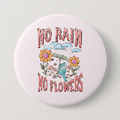 雨なし花なし 缶バッジ (正面)