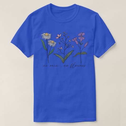 雨なし花咲き野花動機G Tシャツ (デザイン正面)