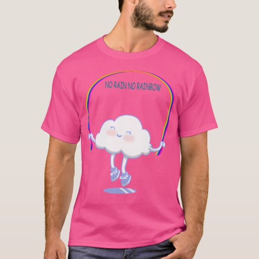 雨なし虹なし Tシャツ (正面)