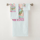 雨なし、花なし | のインスパイアフローラとキノコ バスタオルセット (インサイチュ)