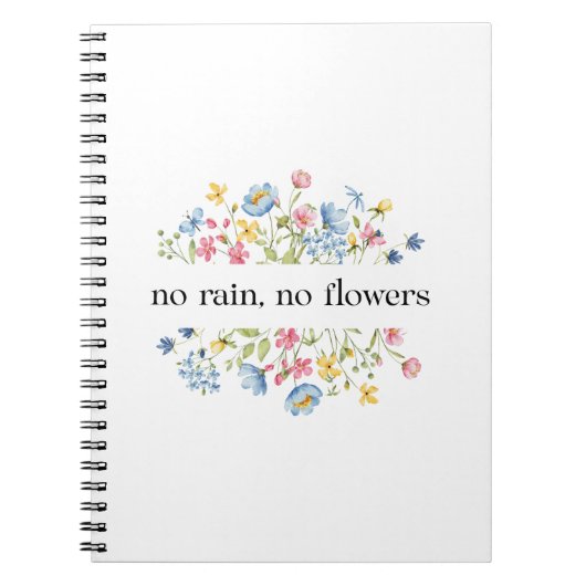 雨なし、花なし | ノートブック (正面)