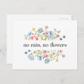 雨なし、花なし | ポストカード (正面/裏面)