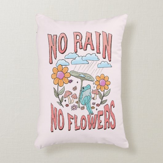 「雨なし、花なし」 | 感動的フローラ アクセントクッション (正面(垂直))