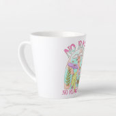 雨なし、花なし – 鮮やかフローラ&きのこ カフェラテマグ (左アングル)