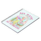 雨なし、花なし – 鮮やかフローラ&きのこ ノートブック (左側)