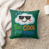 雨なんて、もっと涼しくて素敵じゃない - かわいい雲のクッション クッション (ブランケット)