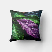 「雨にキス離れされた自然のパレット」 クッション (裏面)