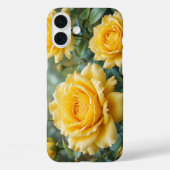 雨に濡れたエレガントな黄色いバラのフラワーガーデン Case-Mate iPhoneケース (裏面)