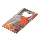 雨に濡れたローマ・ヴィンテージのポスター クレジットカード栓抜き (裏面アングル)