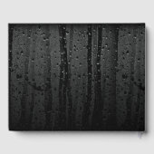 雨に濡れた輝くデイジーのお悔やみ芳名帳 ゲストブック (裏面)