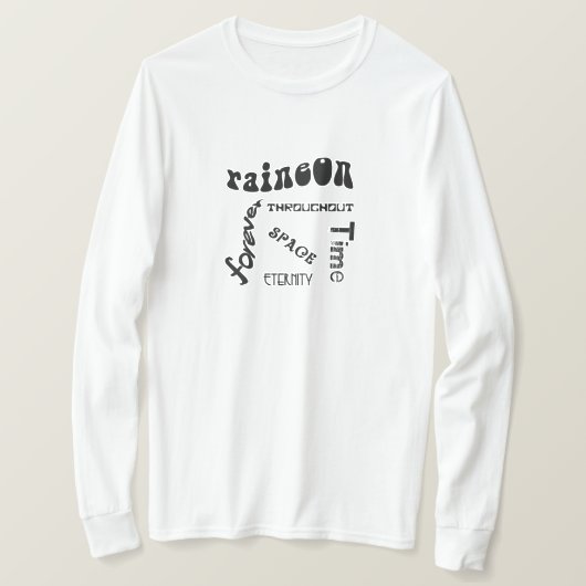 雨に濡れても永遠に Tシャツ (デザイン正面)