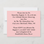 雨のおもしろいのヴィンテージのブライダルシャワーの招待状Gals 招待状 (裏面)