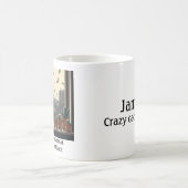 雨のお金の窓敷居サボテンのマグ コーヒーマグカップ (中央)