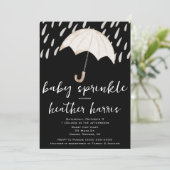 雨のしずくとうわばみベイビースプリンクラー、シャワー 招待状 (スタンド正面)