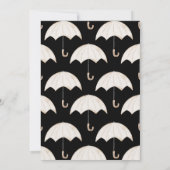 雨のしずくとうわばみベイビースプリンクラー、シャワー 招待状 (裏面)