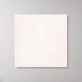 雨のない未知の美しい花g キャンバスプリント