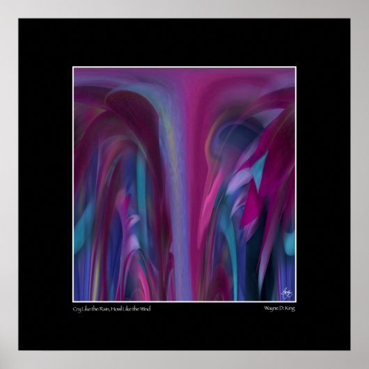 雨のように泣く、風のように吠える ポスター (正面)