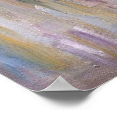 雨のアート絵画プリントポスターの傘 ポスター (角)