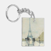 雨のエッフェル塔|パリ キーホルダー (正面左)