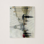 雨のエッフェル塔|パリ ジグソーパズル (縦)